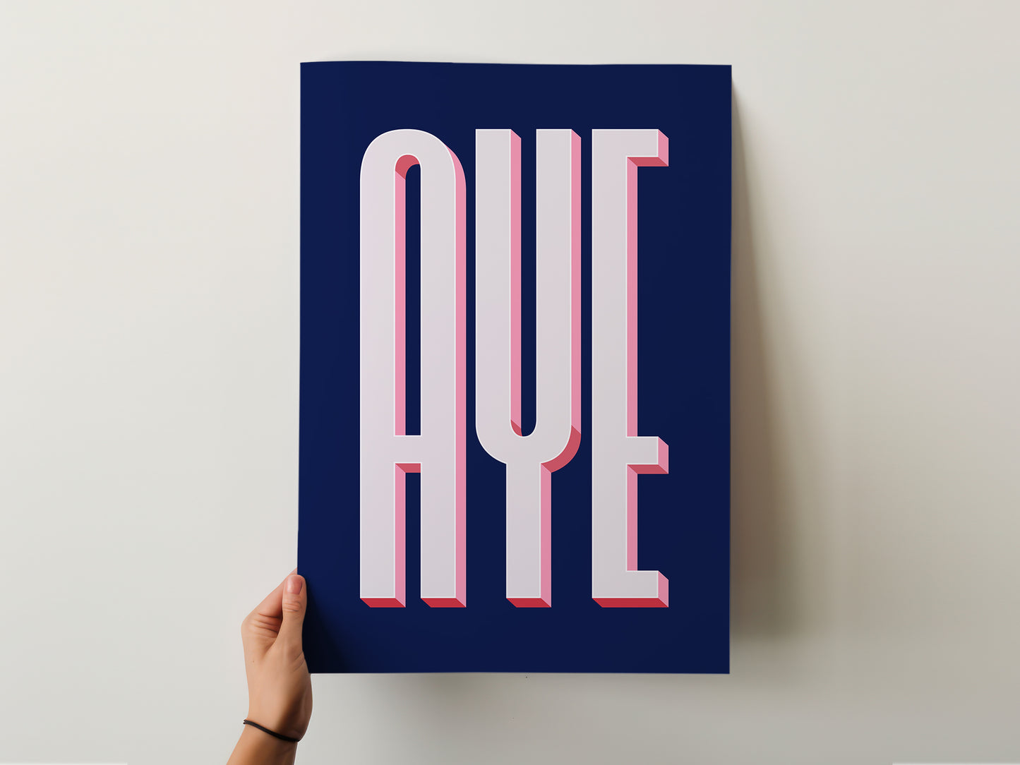 Aye Scottish Belter Fine Art Poster Print