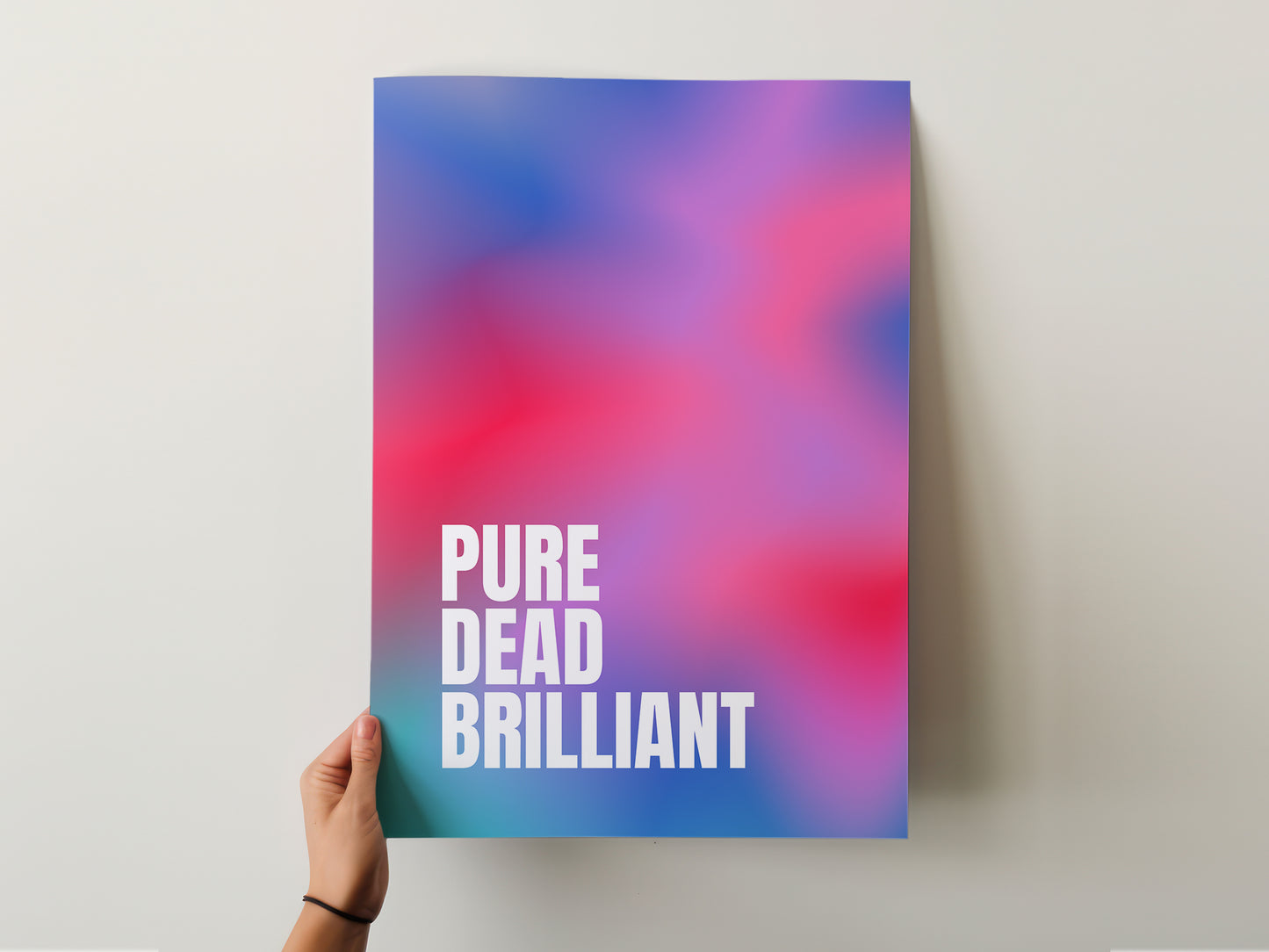 Pure Dead Brilliant Scottish Belter Fine Art Poster Print