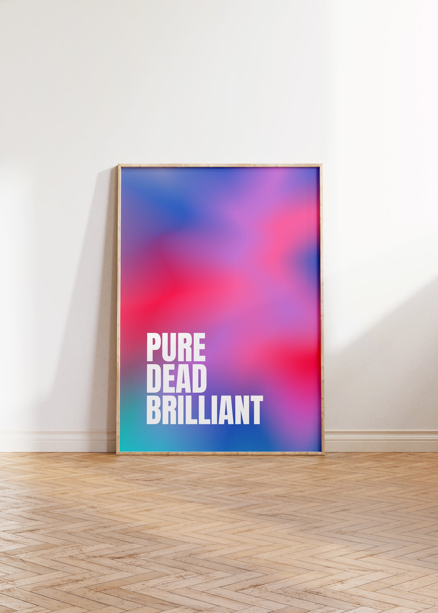 Pure Dead Brilliant Scottish Belter Fine Art Poster Print